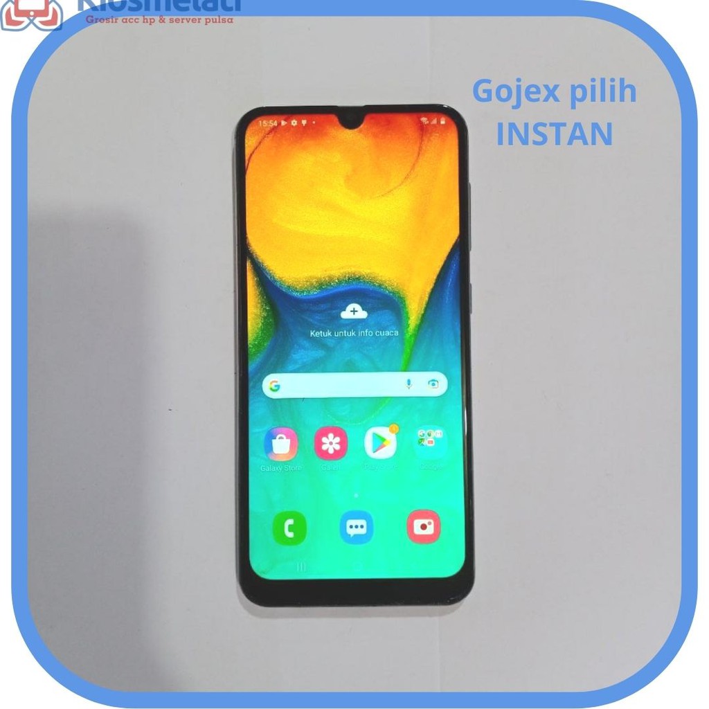 HANDPHONE HP SAMSUNG GALAXY A30 RAM 4/64GB SECOND SEKEN BEKAS MURAH