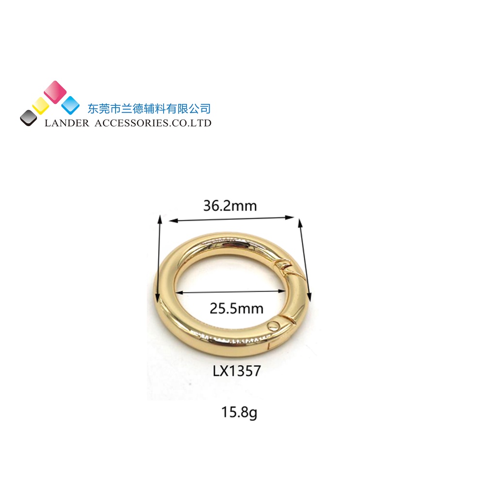 Lander Ring O / Shiny Gold 25.5mm / LX1357