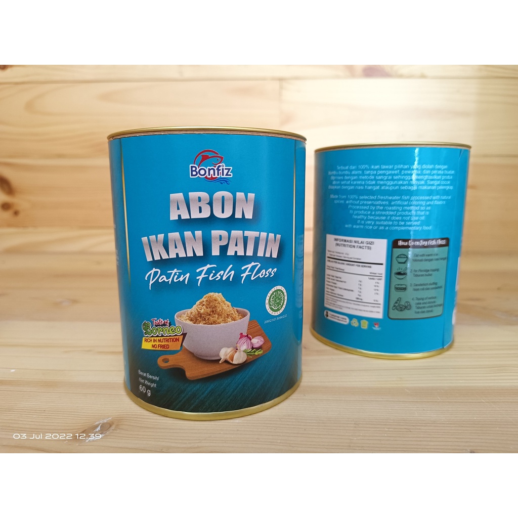 

Abon Ikan Dori Patin Kalimantan Selatan Kualitas Premium Kemasan Kaleng 60 g