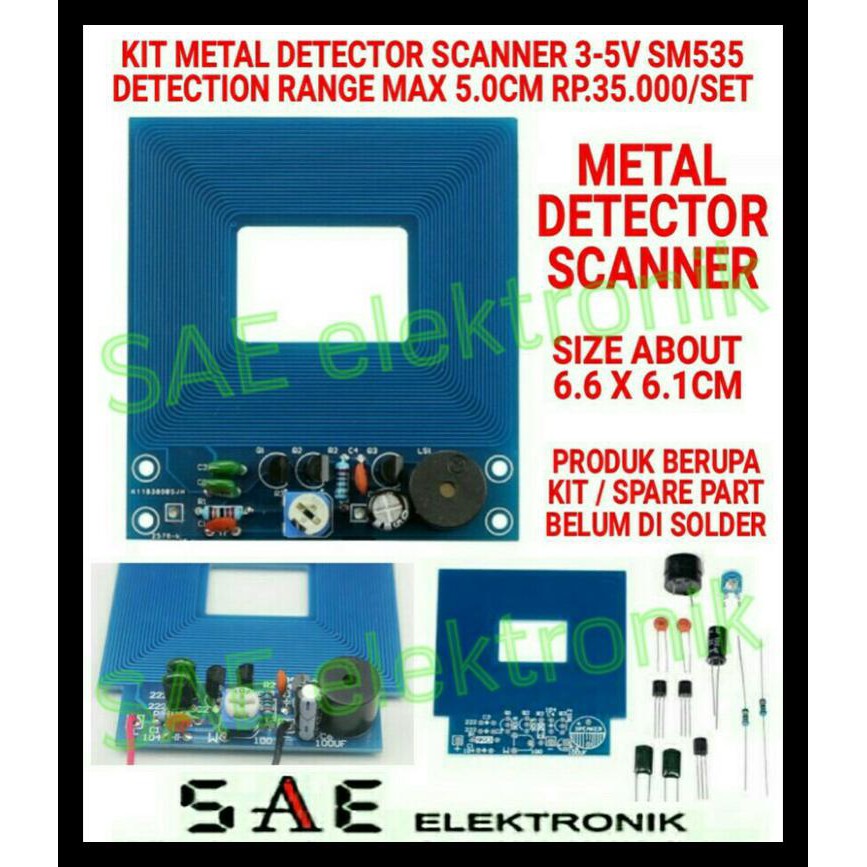SM535 KIT METAL DETECTOR SCANNER MODULE KIT DETEKTOR METAL KODE 904