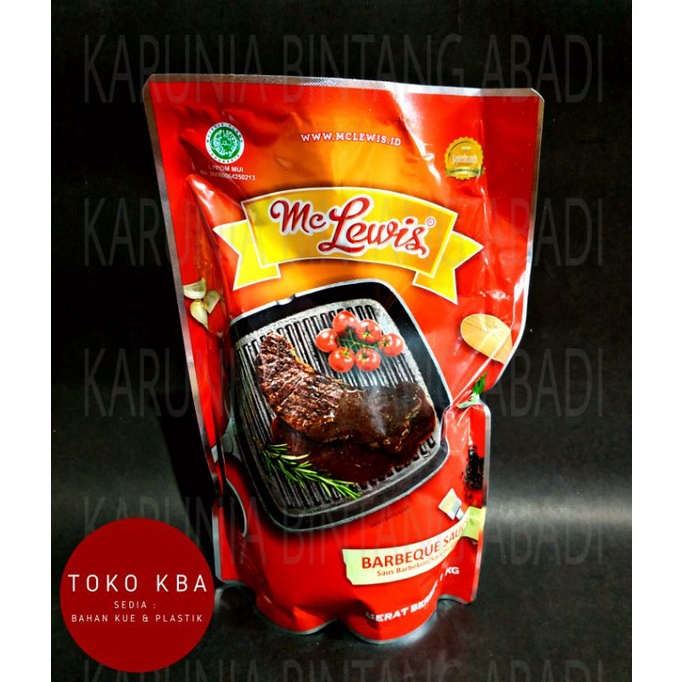 

Barbeque sauce / saus panggang BBQ Mc Lewis pouch 1 kg