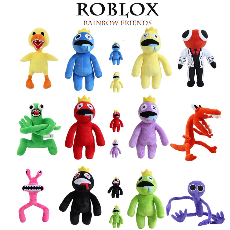 Roblox Rainbow Friends Blue Plush Toy Purple Stuffed Doll Kid Gift Birthday Xmas