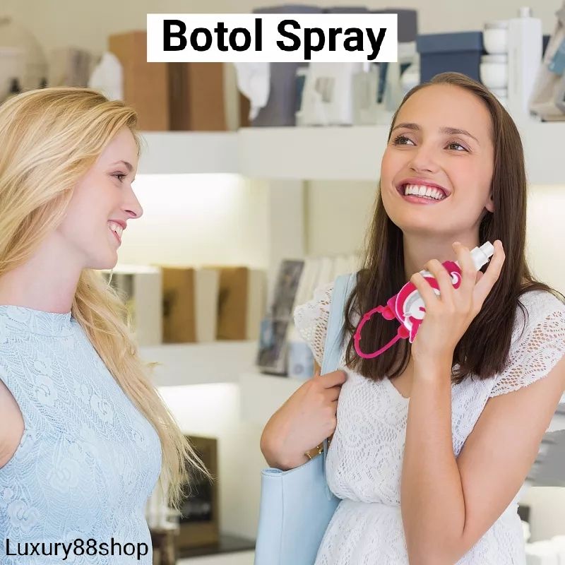 Botol Spray Tanpa Isi / Gantungan Hand Sanitizer Karakter Lucu Bahan Silikon