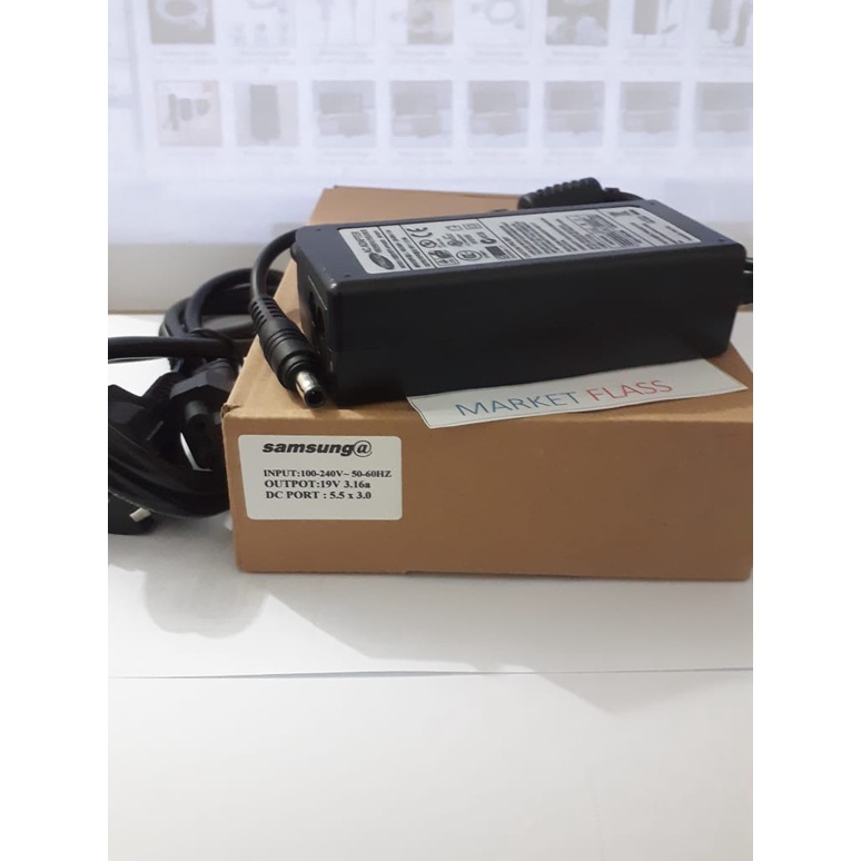 CHARGER ADAPTOR LAPTOP SAMSUNG 19v - 3.16a  NP300 NP300E4V NP300E4X NP275 NP275E4V 300E 300V 305E np