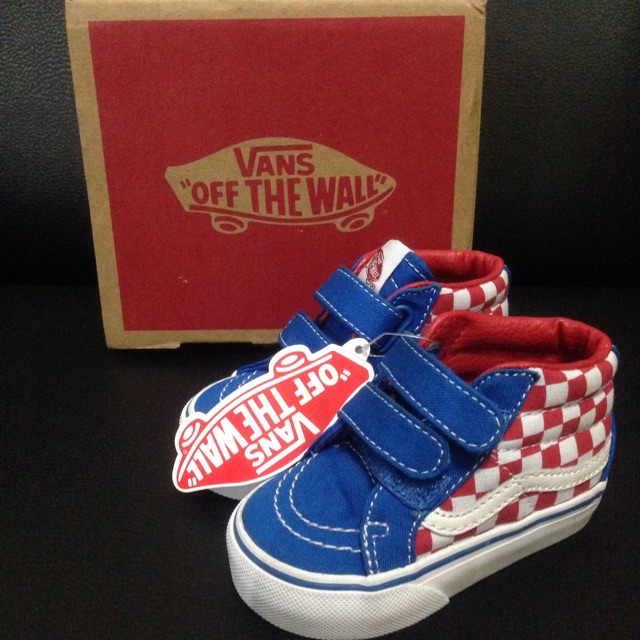 New Vans sk8 mid reissue racing red anak/kids/toddler/baby original