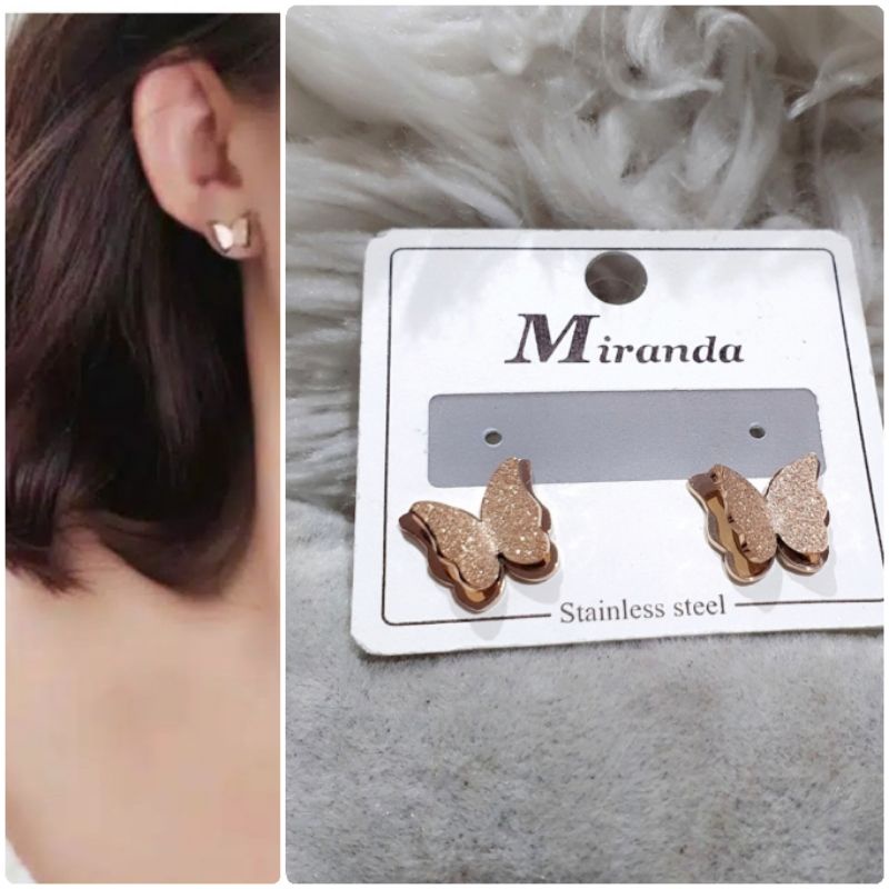 Anting Titanium Premium asli earring Stainless Steel anti karat anti alergi Ta-31