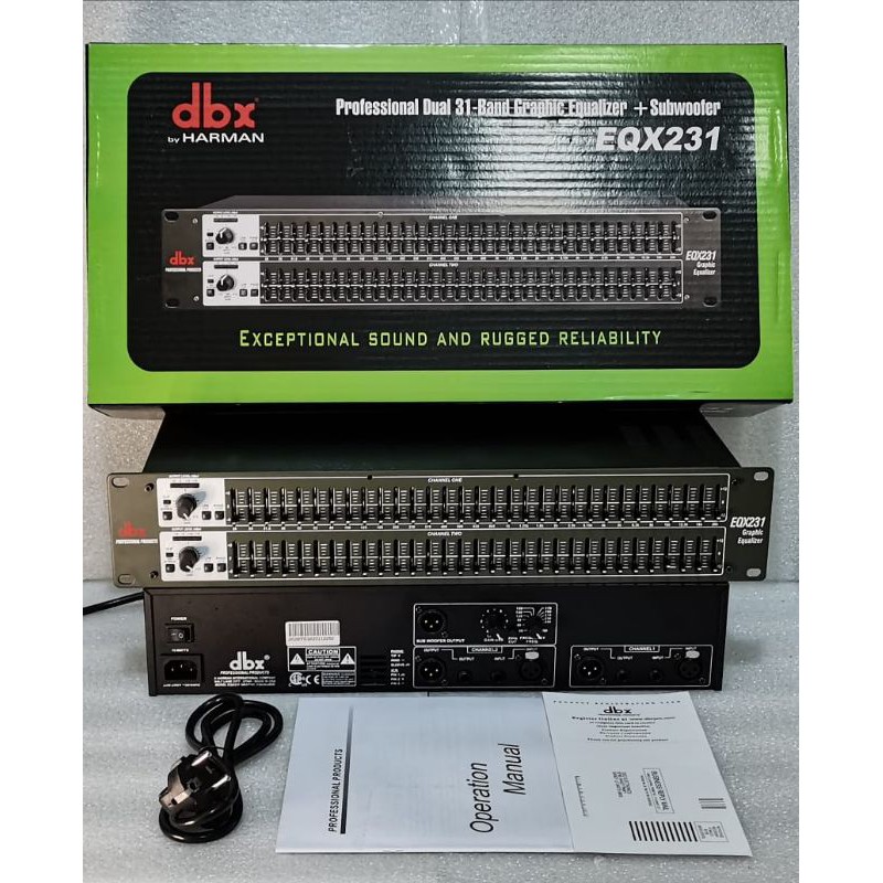 EQUALISER DBX EQX 231 PLUS SUBWOOFER KUALITAS TERBAIK