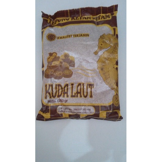 

Tepung bolu ketan hitam kuda laut, item, instan 250gr