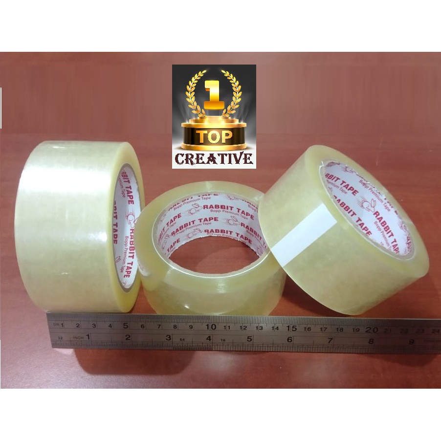 LAKBAN BENING 2 INC 90 YARD SOLASI KOTAK SELOTIP TAPE PLASTIK PACKING A