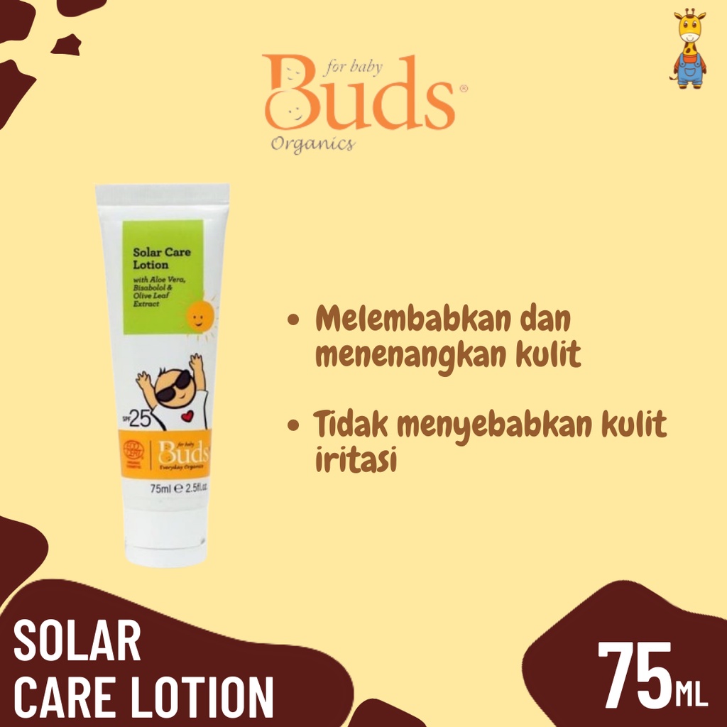 BUDS Solar Care 75ml - Sunblock Sunscreen Pelindung Kulit Bayi dan Anak dari Matahari