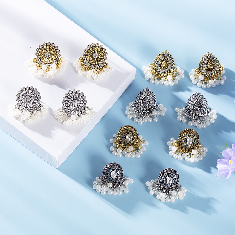 Anting/lonceng lonceng/mutiara antik/batch