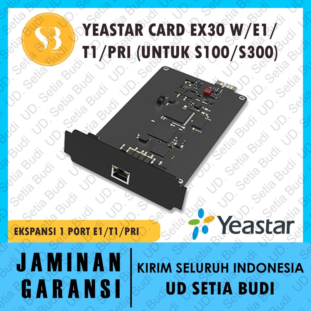 Yeastar CARD EX30 (w / E1 / T1 / PRI Port untuk S100 dan S300n S300)