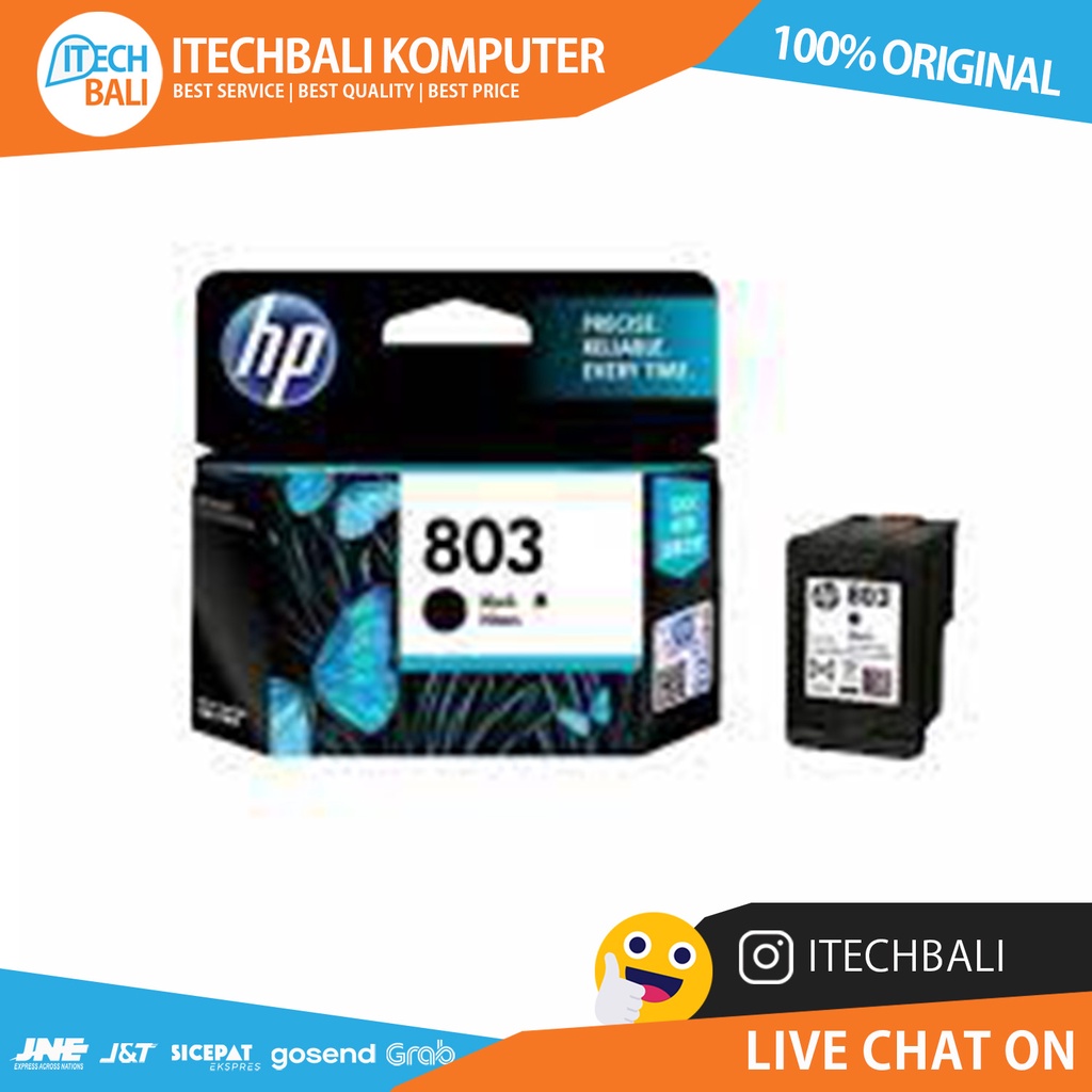 Cartridge HP 803 Black Original   |  ITECHBALI