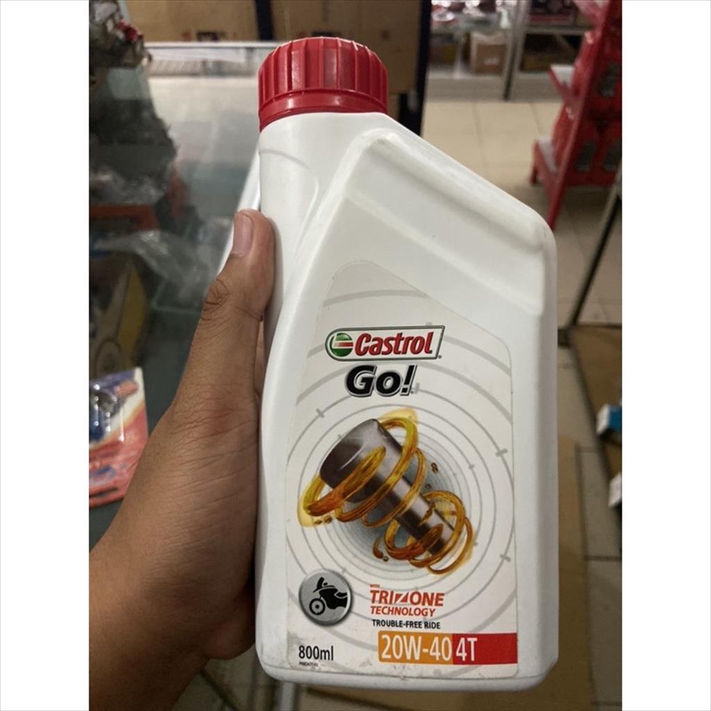 OLI MESIN CASTROL GO 20W-40 OLI 4T CASTROL GO 0,8L untuk bebek