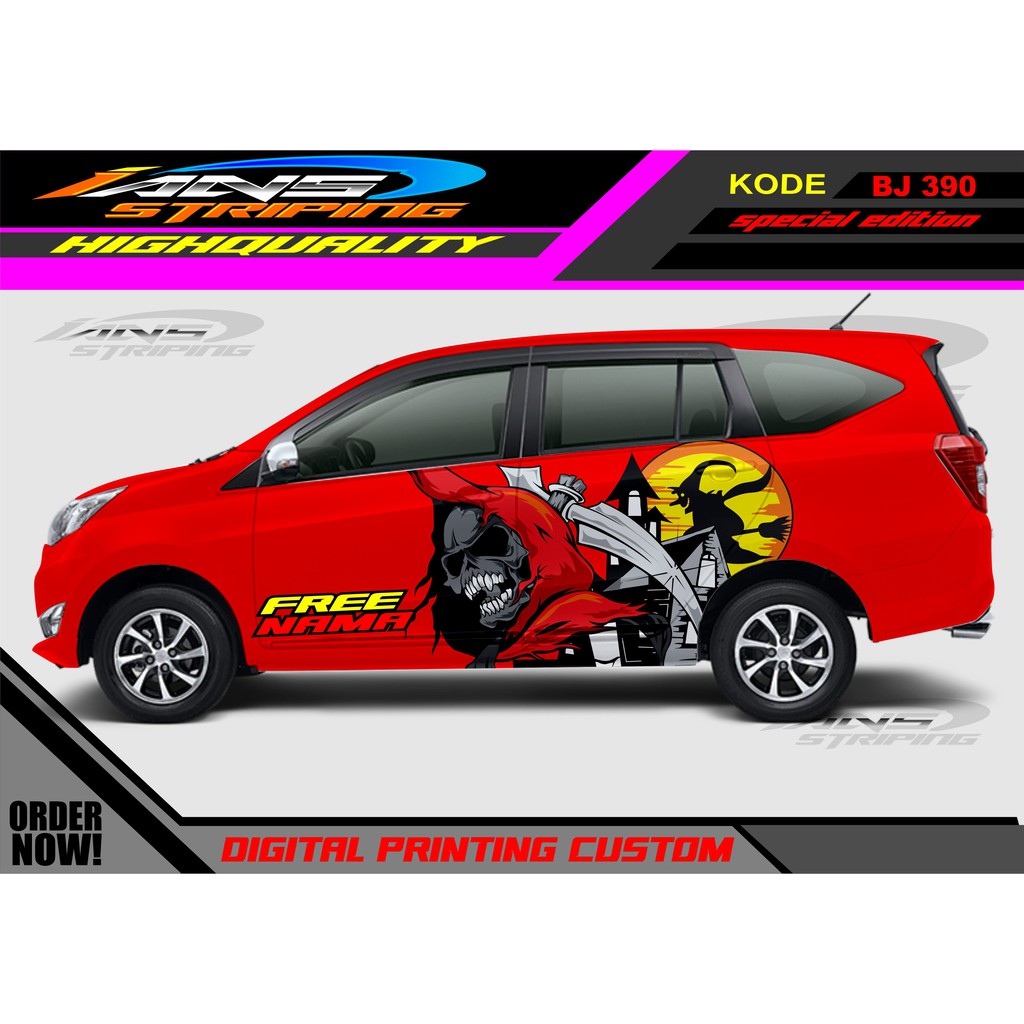 STICKER MOBIL SIGRA, AVANZA , ERTIGA , DATSUN / DECAL STICKER MOBIL / STIKER VARIASI MOBIL