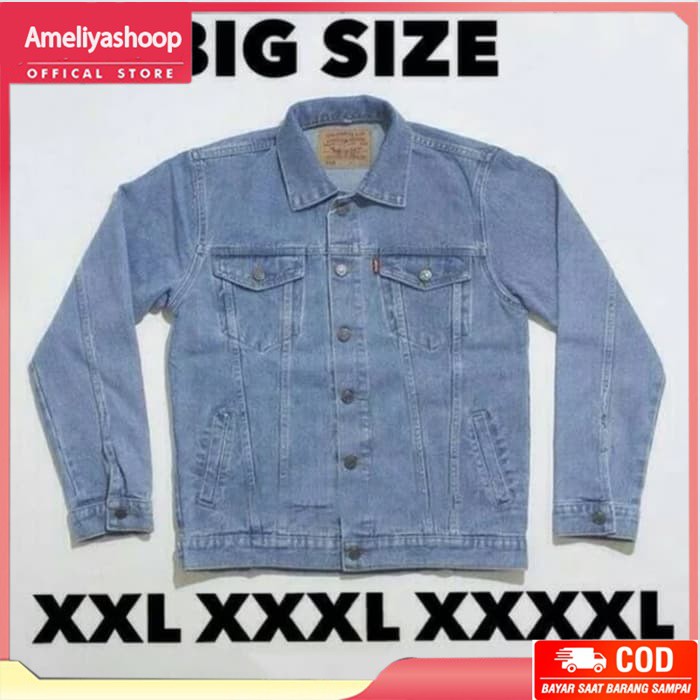 Jaket Jeans Levis Big Size Bio Blitz Premium Quality/ JAKET LEVIS BESAR /JAKET JINS JUMBO
