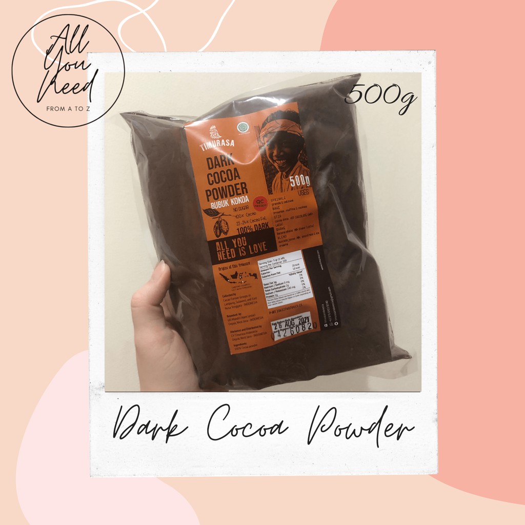 

Dark Cocoa Powder / Bubuk Cokelat Timurasa 500g