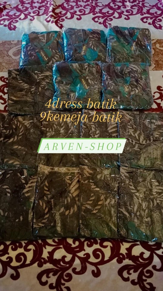 Batik Couple Keluarga - Batik Sarimbit Gamis Familly Set