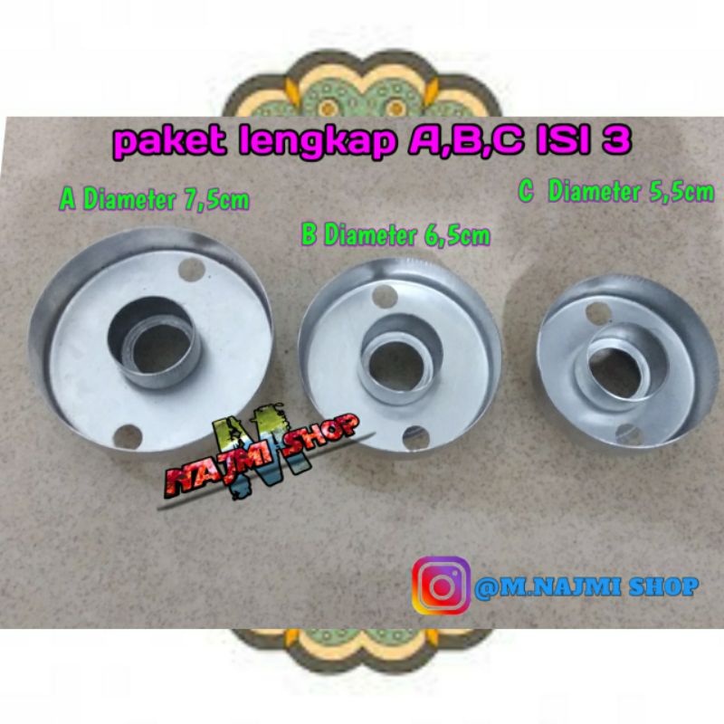 Cetakan Donat satu set isi 3 A,BC