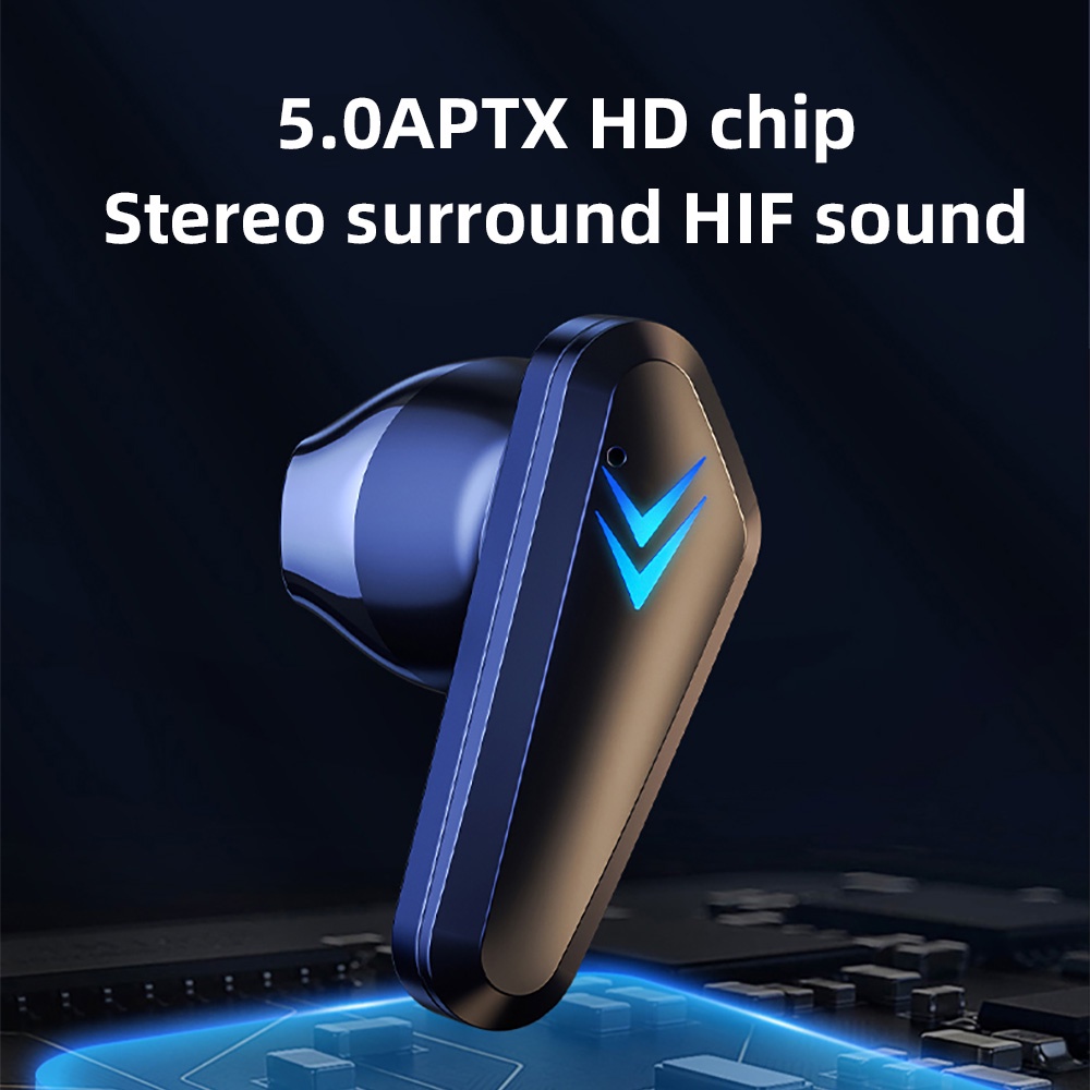 Handsfree Headset Earphone Bluetooth TWS Gaming apro Earbuds Bluetooth V 5.0 Earphone No Delay Tws Pubg Mobile Legend Pokemon Unite it-7