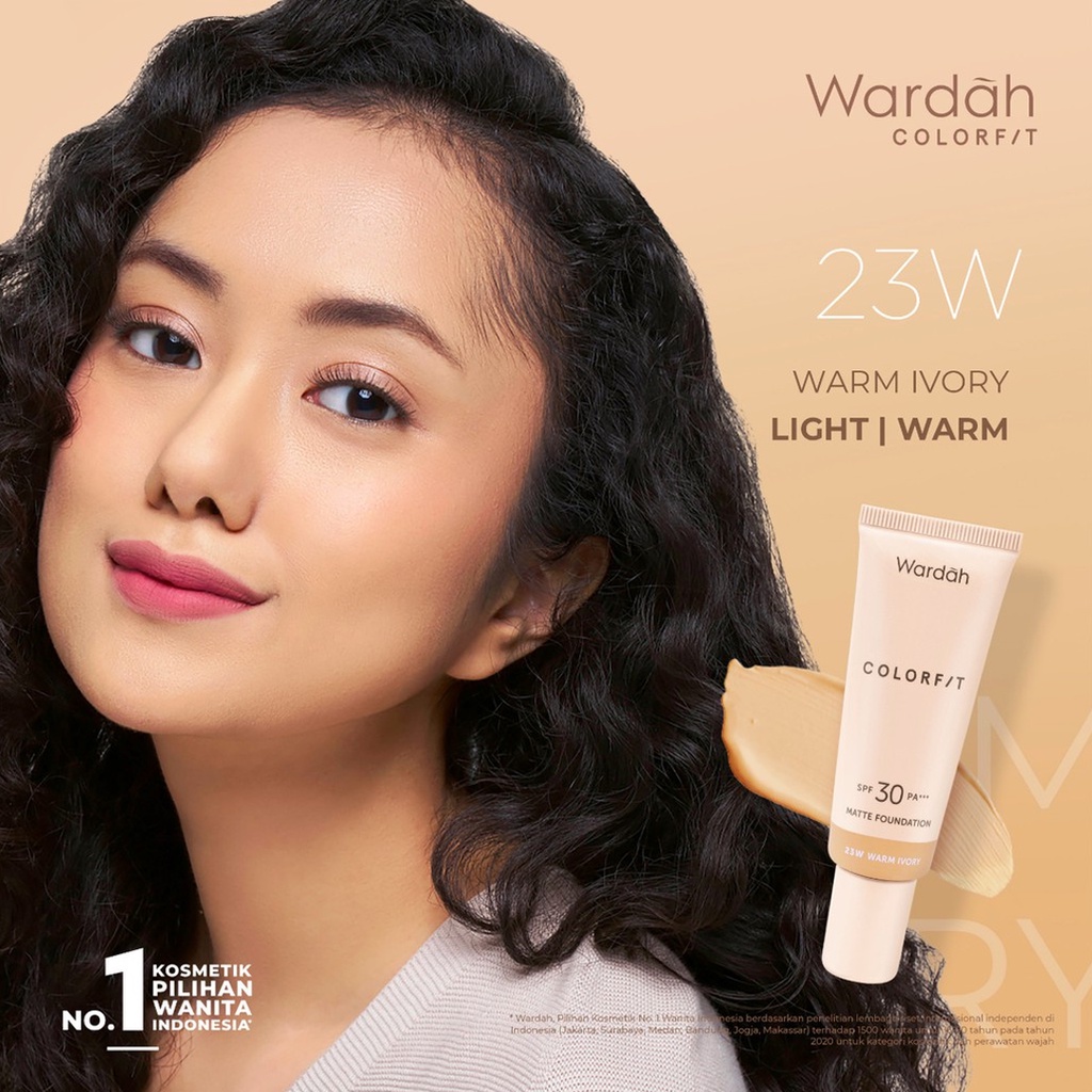 ❤ BELIA ❤  WARDAH Colorfit Matte Foundation SPF 30 PA+++ 25mL | foundation mate color fit