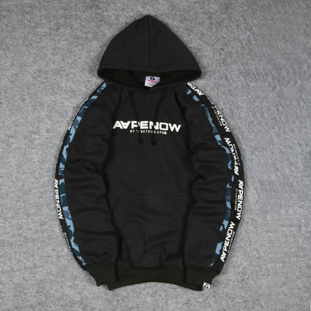 SWEATER HOODIE JUMPER HYPEBEAST & CASUAL A BATHING APE PREMIUM BLACK LIKE ORIGINAL