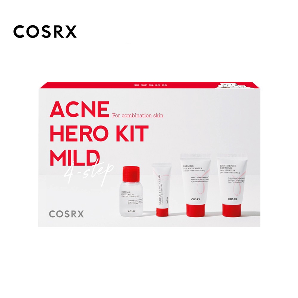 COSRX Acne Hero Kit Mild 4-steps (for Combination Skin) | AC Collection Trial Kit