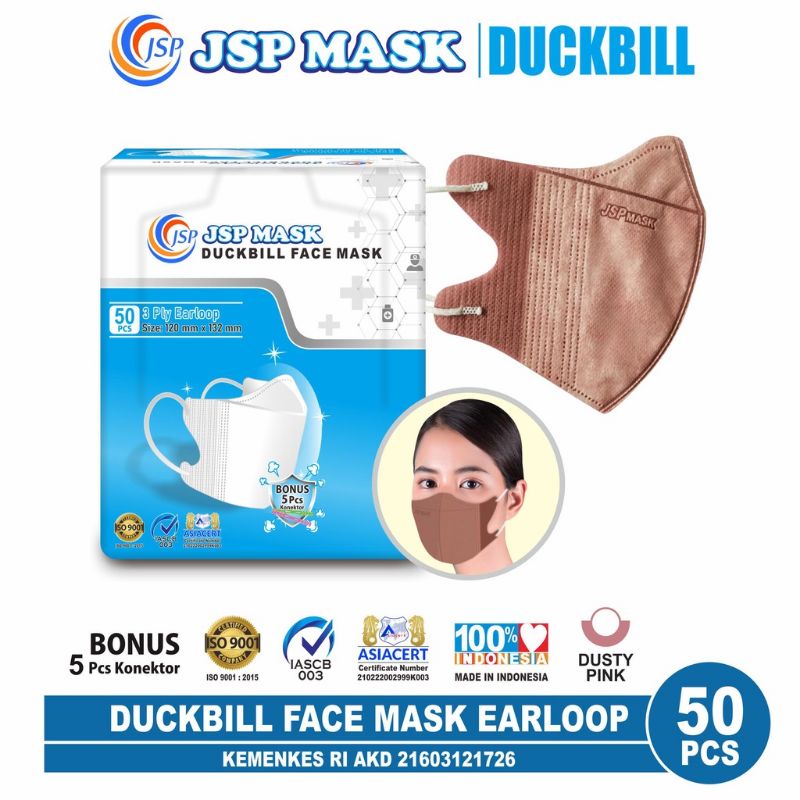MASKER DUCKBILL KF94 JSP KN95 MOUSON BUKAN SENSI DR ITC
