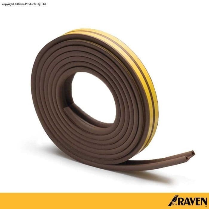 RAVEN DOOR SEAL RP17 + RP48 BROWN PAKET BUNDLING PENUTUP CELAH PINTU