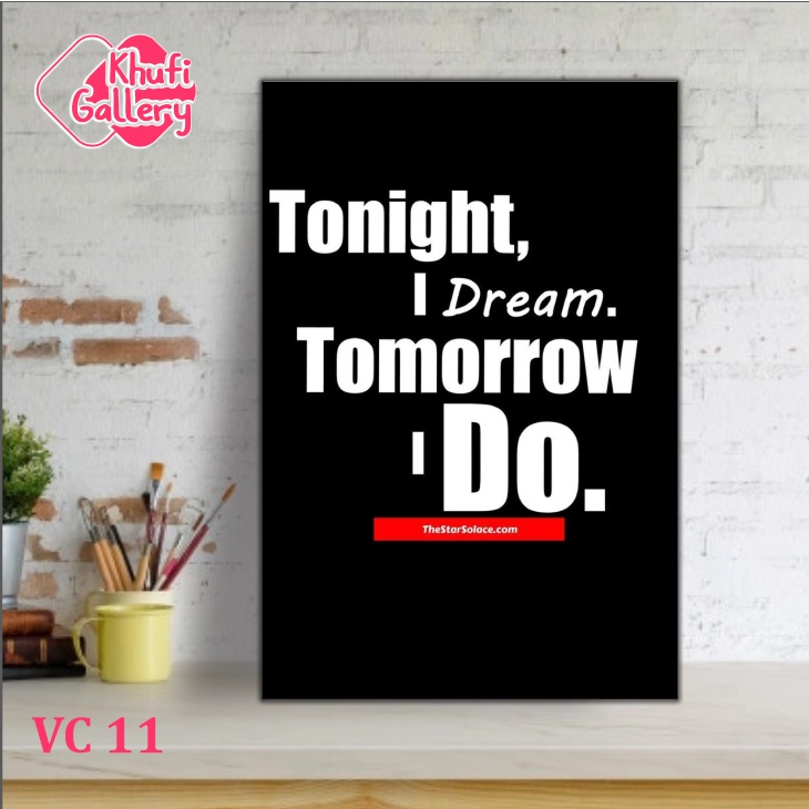 Khufi Gallery Hiasan dinding ruang tamu kamar tidur quotes Black