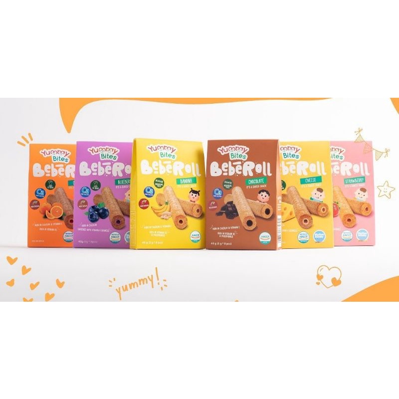 Yummy Bites Beberoll 40 gr  9 bulan+/ yummy bites beberoll