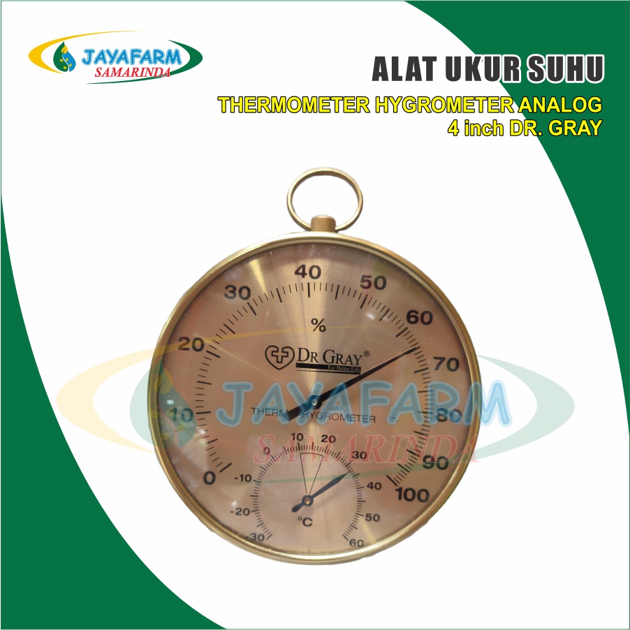 Dr Gray Pengukur Suhu Ruangan Thermometer Hygrometer Analog Gantung