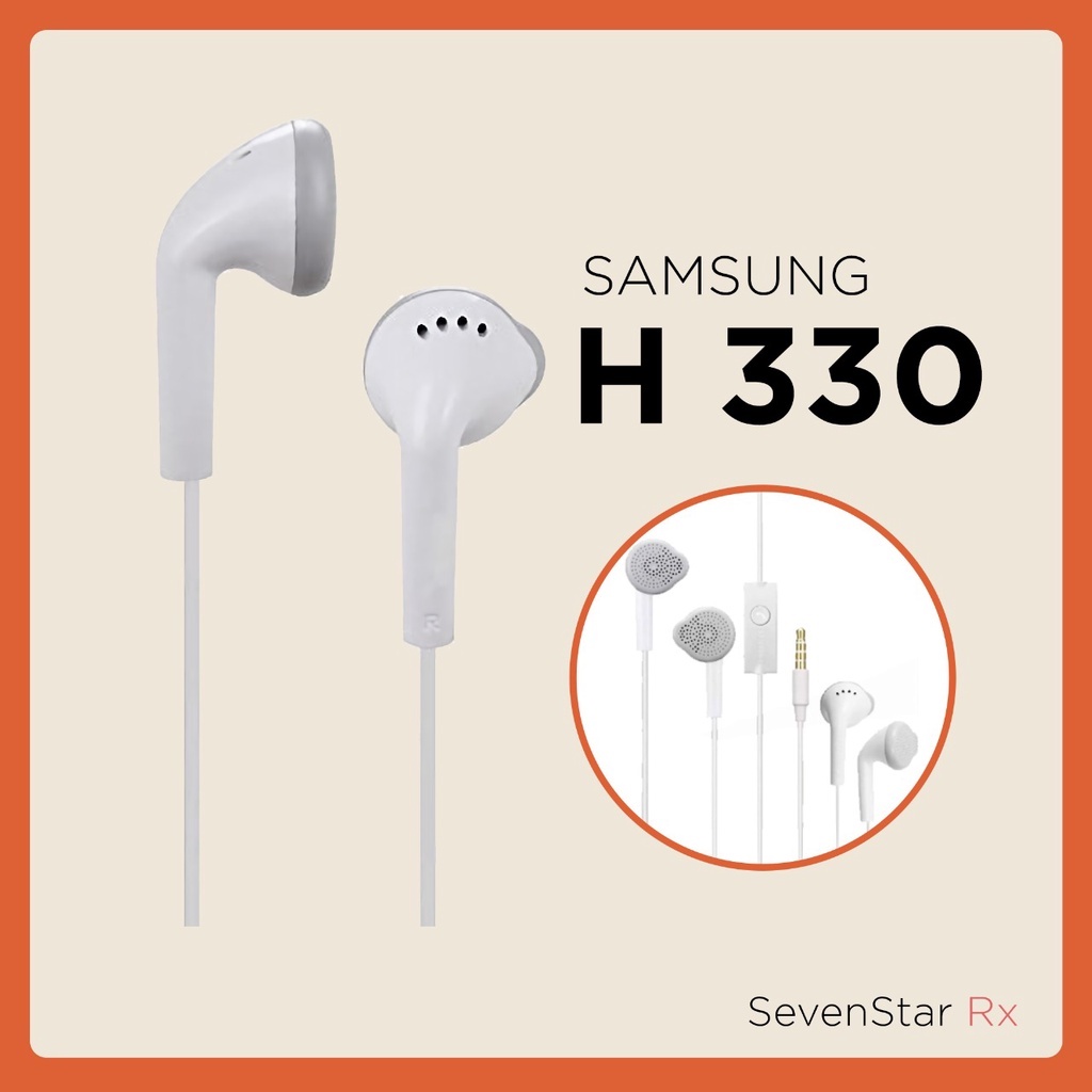 Handsfree Headset Earphone Stereo H/F Samsung HS330 3.5mm Putih