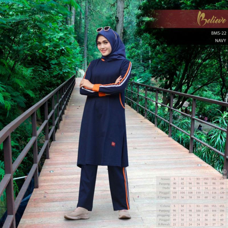 bms22 baju olahraga muslimah believe