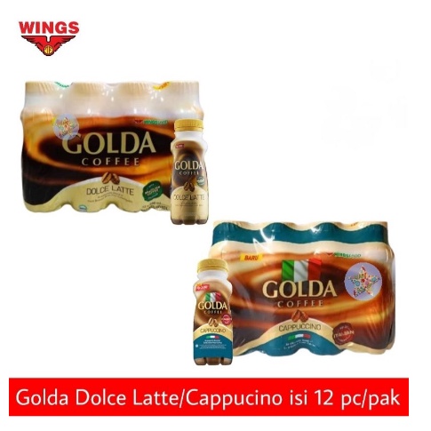 GOLDA COFFEE / KOPI SIAP MINUM / 1 PACK ISI 12 BOTOL / 200ML