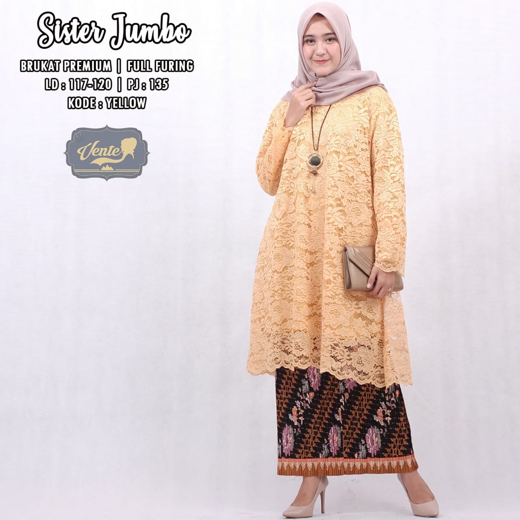 Atasan Brokat Sister Jumbo