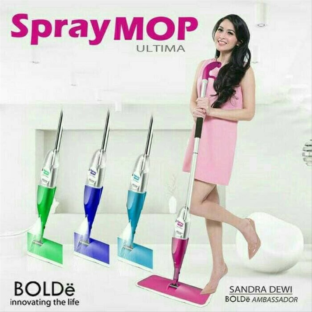 Spray Mop Ultima BOLDe ORIGINAL Alat Pel Lantai Otomatis Pengepel Pel Ngepel Bolde Mop Pembersih
