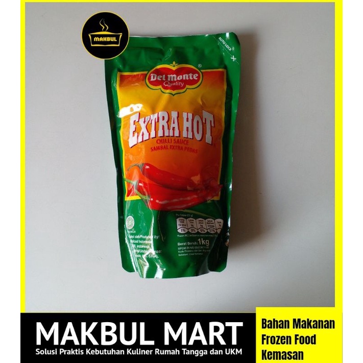 DELMONTE / Del Monte Sambal Extra Hot, Tomat, Barbeque 1kg