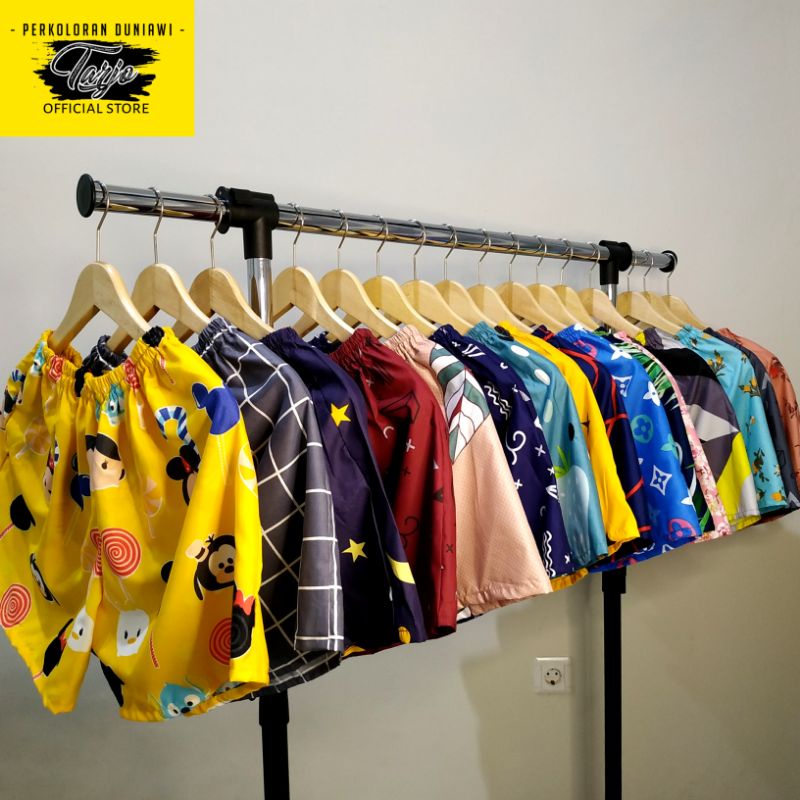 CELANA PENDEK PRIA WANITA DEWASA KOLOR COWOK CEWEK BOXER PRIA CELANA SANTAI CELANA PENDEK BOXER MOTIF ALL SIZE