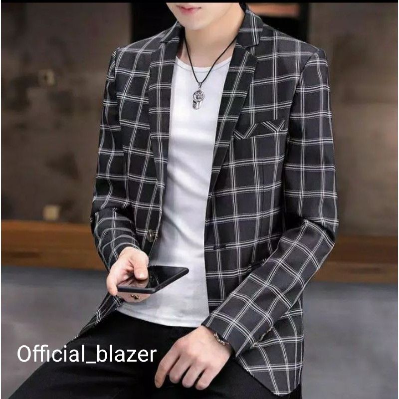 JAS BLAZER PRIA MOTIF KOTAK2/JAS PRIA/JAS KEREN PRIA MASA KINI