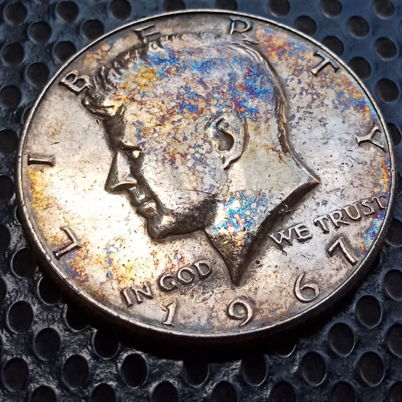 Koin Perak Silver Half Dollar 1967 Kennedy