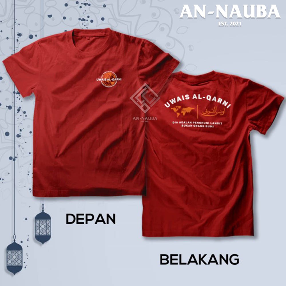 Kaos Dakwah Islami Sahabat Nabi / UWAIS AL QARNI TSHIRT / Baju Distro Santri Muslim Trendy [AN-6344]-6