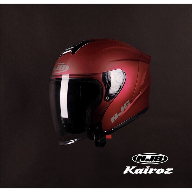 NJS KAIROZ | NJS KAIROS | ORIGINAL | WHITE BLACK GREY GARUDA-Merah Candy Doff