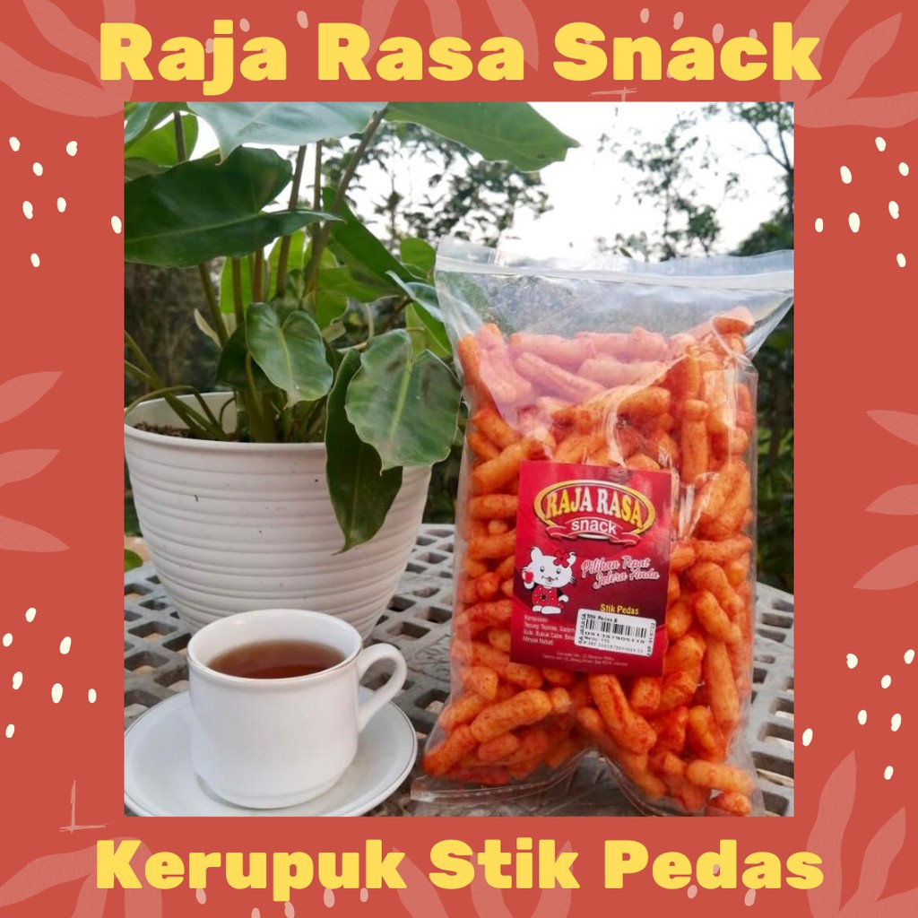 

[RAJA RASA SNACK] Krupuk Stik Pedas Raja Rasa / Cemilan Camilan Serba 12.000/ Makanan Ringan 12 Ribu