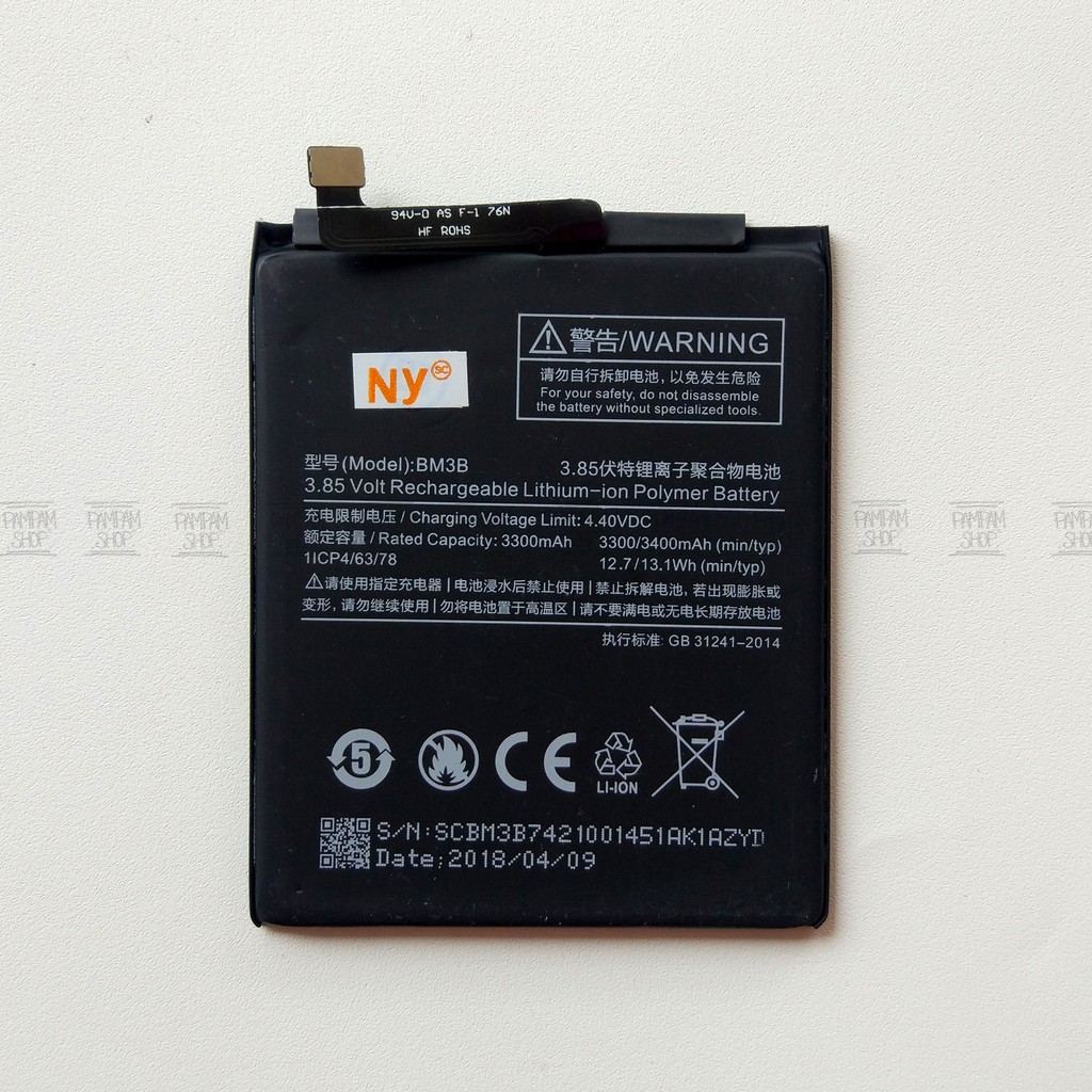 Baterai XiaoMi BM3B Mi Mix 2 Batre Xiao Batrai Battery Batrai BM 3B