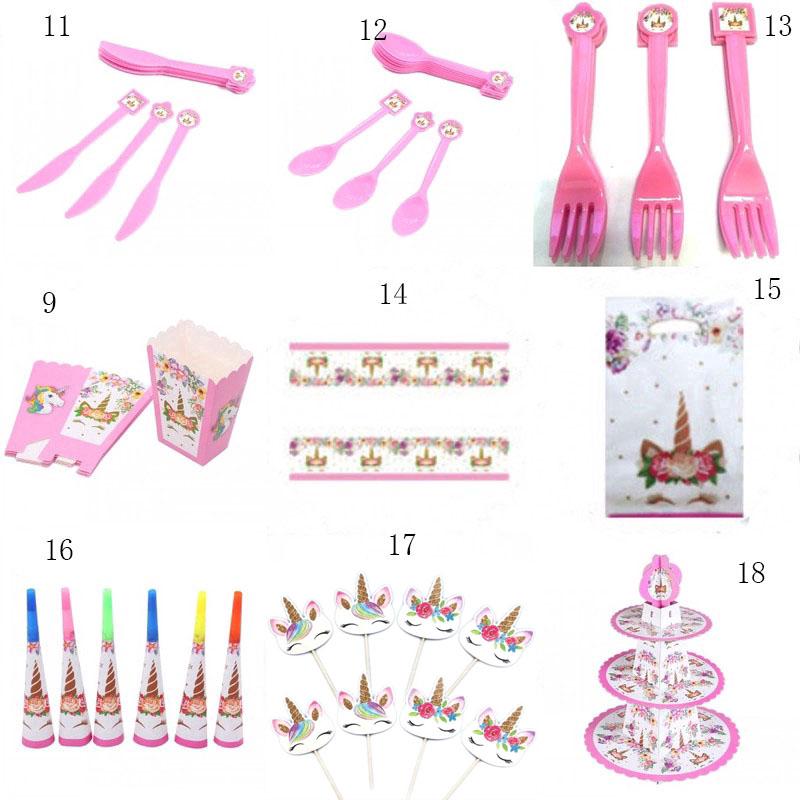 Unicorn tema perlengkapan pesta pakai pakai dekorasi pesta Unicorn tema perlengkapan pesta pakai pakai dekorasi pesta