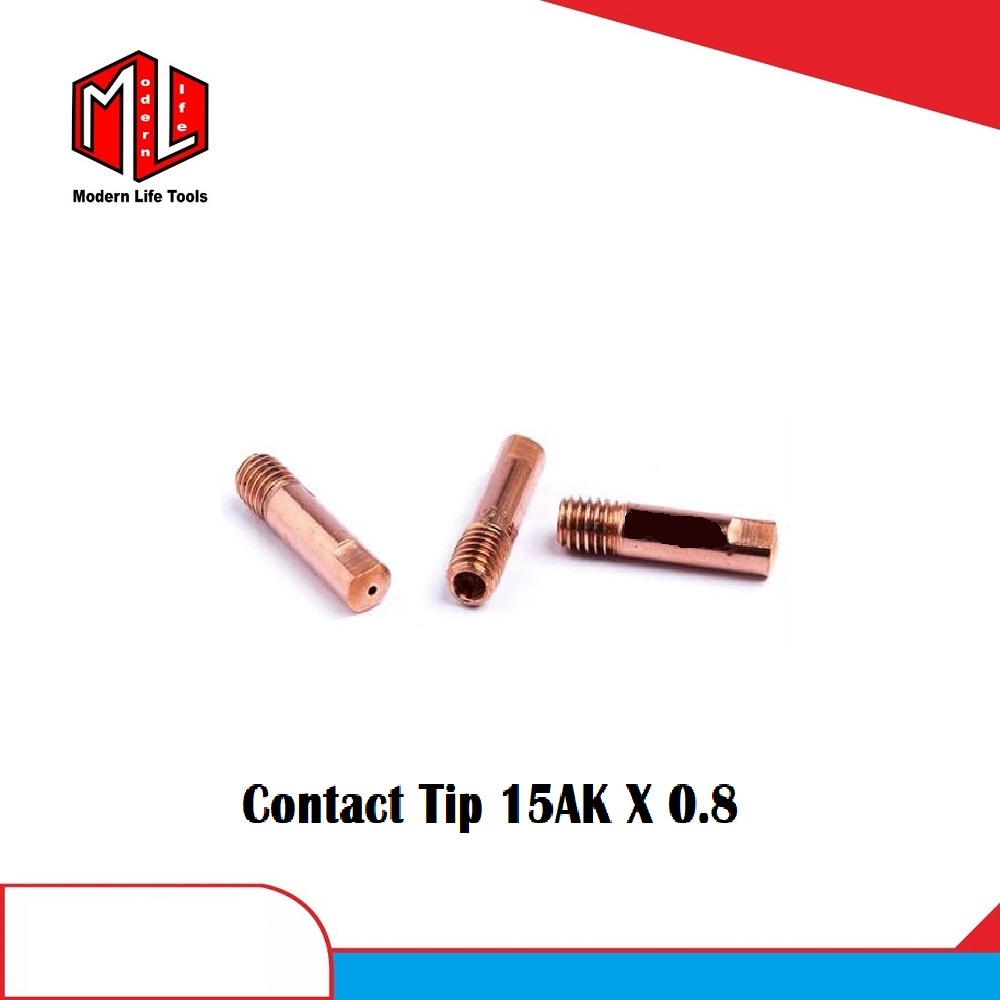 Kontak Contact Tip Mb15 M6*25*0.8 Mig Co Co2 Utk Torch MB 15AK MB-15