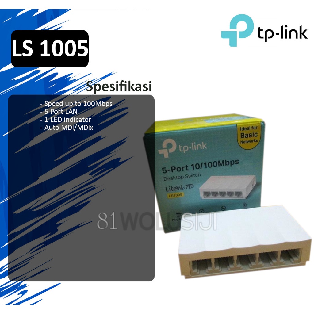 Tp-Link LS1005 Switch/hub 5-Port 10/100Mbps