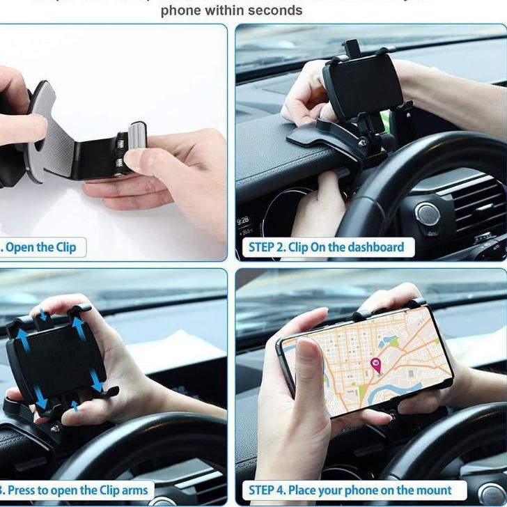 Car Holder Handphone SK35 3in1 Universal Phone 360 Degree Rotation Spion Multi Fungsi