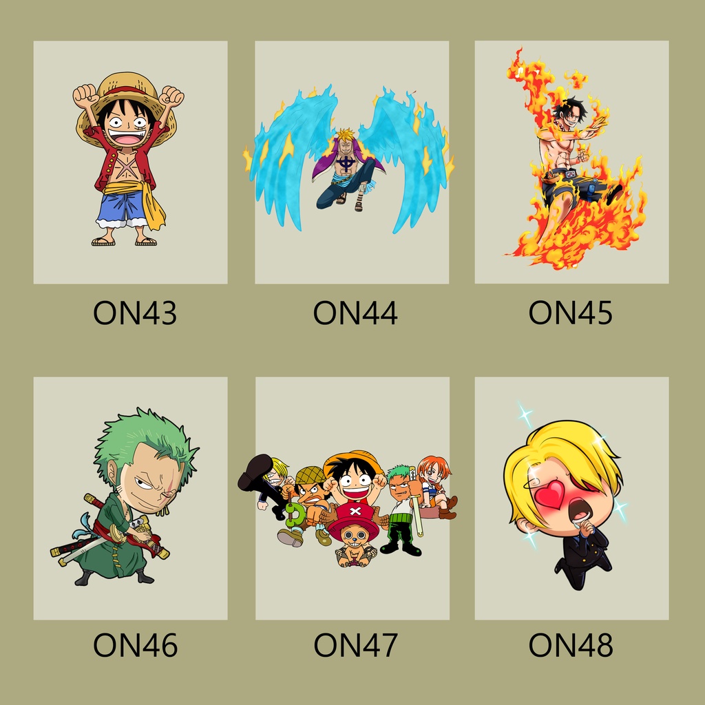 STICKER SABLON ONE PIECE STICKER KAOS ONE PIECE STICKER ONE PIECE 2